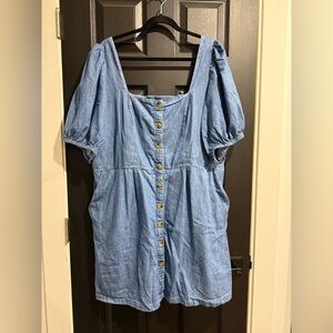 Old Navy Light Blue Button-Down dress
